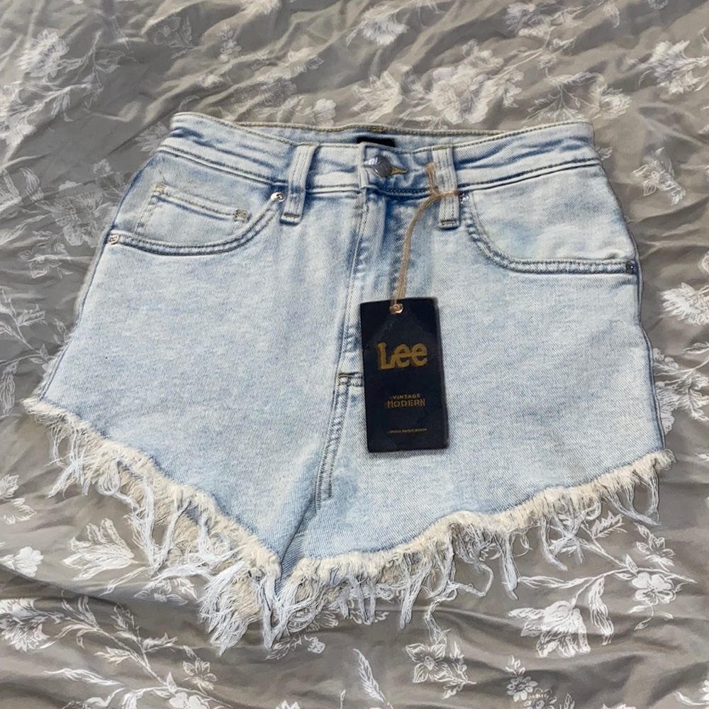 Lee high rise cut off shorts